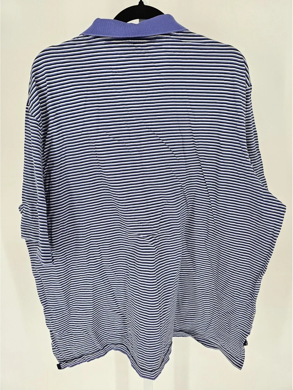 Polo Ralph Lauren Golf Mens Sz XXL Short Sleeve Polo Shirt Purple Striped